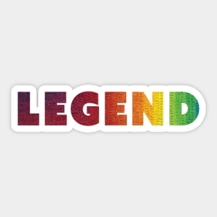 Legend Rainbow Yarn Sticker